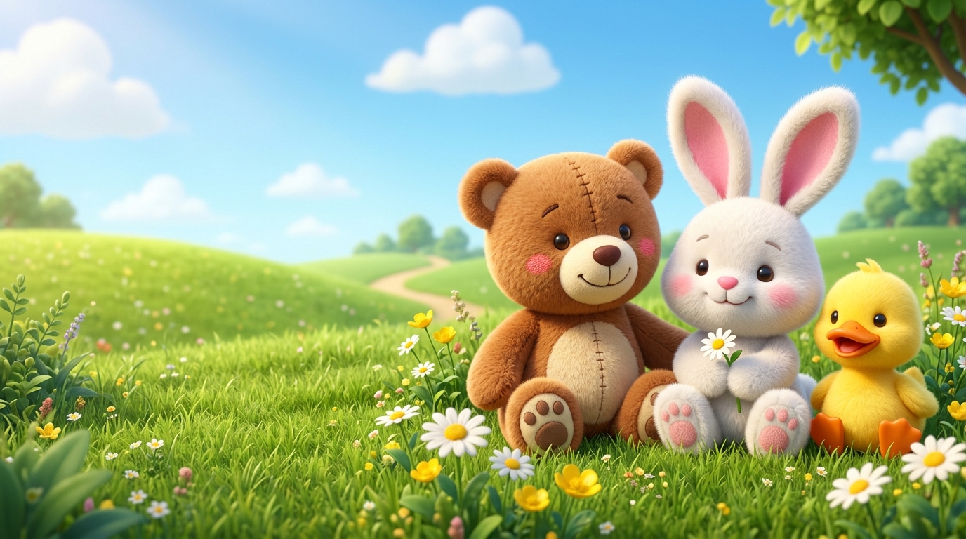 AI Childrens Book Generator Toys In Meadow